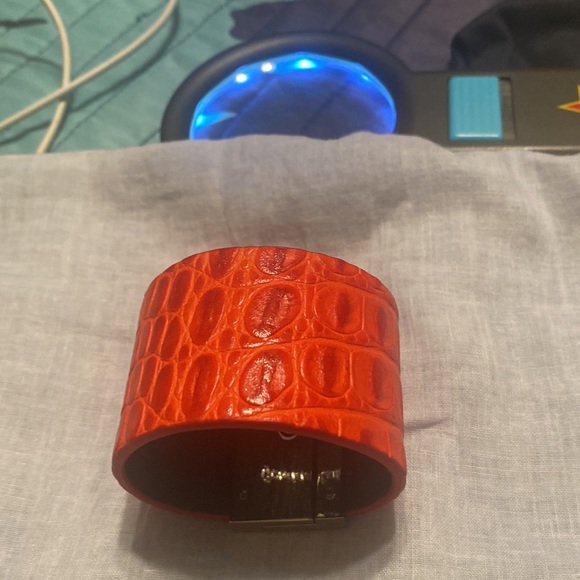 By L. Miaa Jewelry Bracelets Leather Orange By L Mias Nice Poshmark